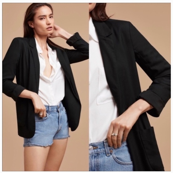 Talula 'Kent' Rayon Open Front Blazer Cardigan/Size 6 - Picture 1 of 9